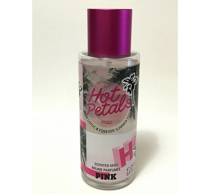 Victoria's Secret Pink Hot Petals Fragrance Body Mist (250 ml)  Парфюмированный спрей для тела